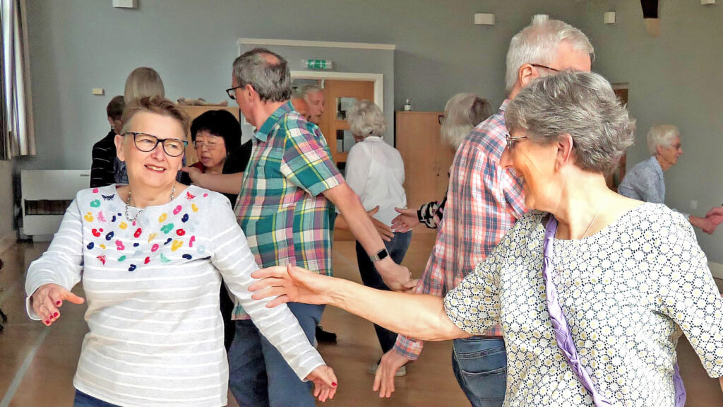 Barn dancers in action