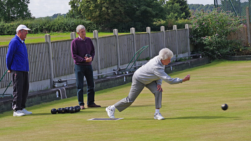 Bowlers in play