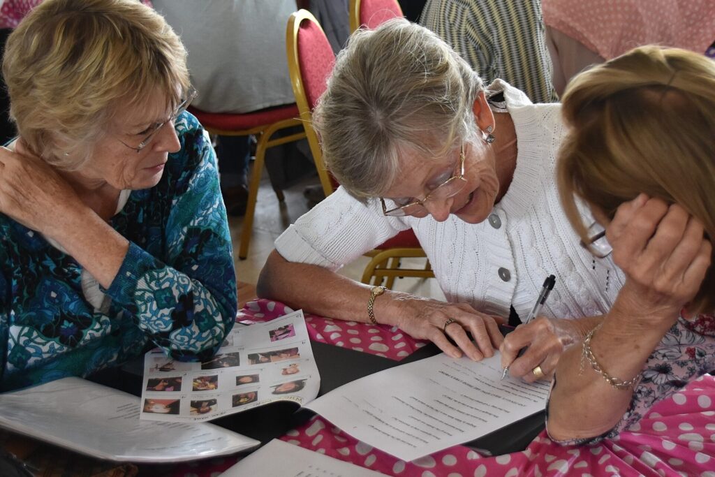 Members enjoying a quiz